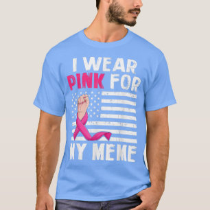 Ik Draag roze voor mijn mammenroze lintborstkanker T-shirt
