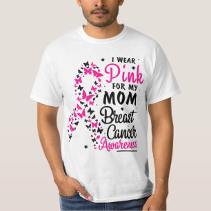 Ik Draag Roze voor mijn moeder Borstkanker Wom T-shirt
