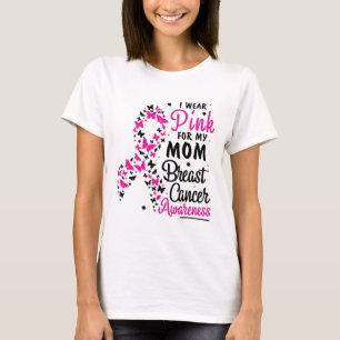 Ik Draag roze voor mijn moeder die borstkanker kre T-shirt
