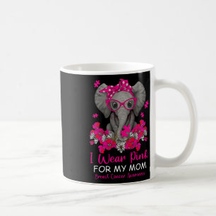 Ik Draag roze voor mijn moeder Elephant Breast Can Koffiemok