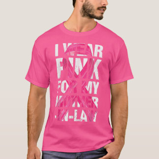 Ik Draag roze voor mijn moeder in de wet borstkank T-shirt