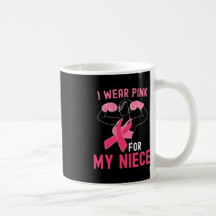 Ik Draag roze voor mijn nicht - steun borstkanker Koffiemok