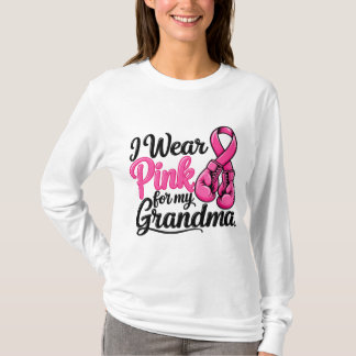 Ik Draag Roze Voor Mijn Oma Borstkanker Bewustzijn T-shirt