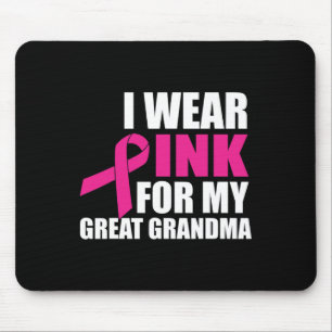 Ik Draag roze voor mijn oma borstkanker Muismat