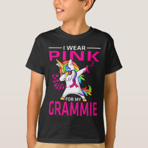 Ik draag roze voor mijn Oma Borstkankerbewustzijn T-shirt