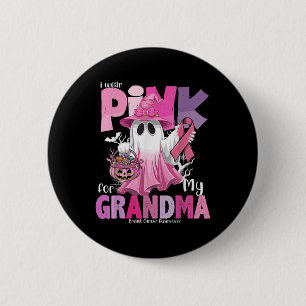 Ik Draag roze voor mijn oma spook borstkanker Awa Ronde Button 5,7 Cm