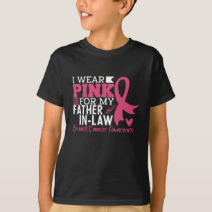 Ik Draag roze voor mijn schoonvader borstkanker T-shirt