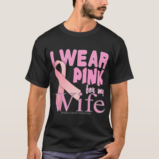 Ik Draag Roze voor Mijn Shirt van de Borstkanker v (Voorkant)