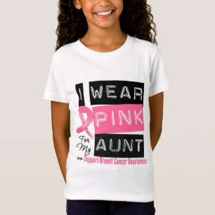 Ik Draag roze voor mijn tante Borstkanker T-shirt