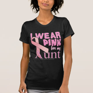 Ik Draag Roze voor mijn tante Breast Kanker Bewust T-shirt