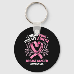 Ik Draag roze voor mijn tante van de borstkanker Sleutelhanger