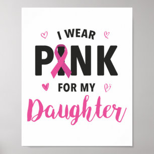 Ik Draag roze voor mijn vaders borstkankerouders Poster