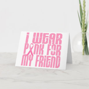 Ik Draag roze voor mijn vriend 16 Kaart