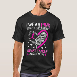 Ik Draag roze voor mijn Vriendin... hartstikke gel T-shirt