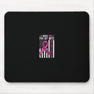 Ik Draag roze vrouw borstkanker haar gevecht is mi Muismat