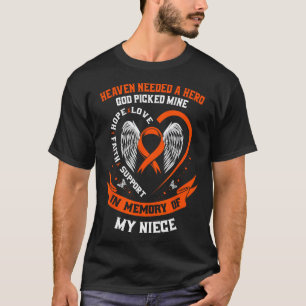 Ik Draag Sinaasappel in herinnering aan mijn nicht T-shirt
