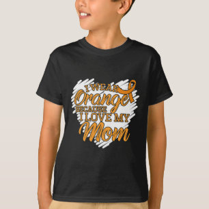 Ik Draag Sinaasappel omdat ik van mijn moeder hou T-shirt