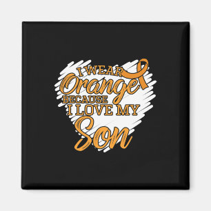 Ik Draag Sinaasappel omdat ik van mijn zoon hou vo Magneet