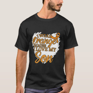 Ik Draag Sinaasappel omdat ik van mijn zoon hou vo T-shirt