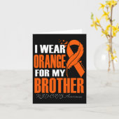 Ik Draag Sinaasappel voor mijn broeder RSD CRPS Aw Kaart (Gele Bloem)