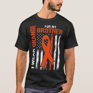 Ik Draag Sinaasappel voor mijn broederleukemie Ri T-shirt