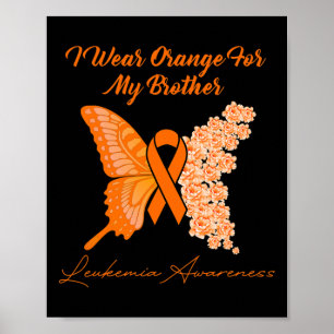 Ik draag Sinaasappel voor mijn broertje - Leukemia Poster