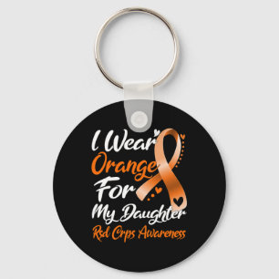 Ik Draag Sinaasappel voor mijn dochter RSD CRPS Aw Sleutelhanger