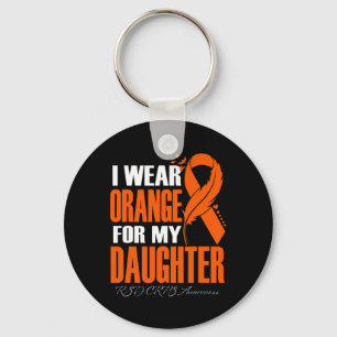 Ik Draag Sinaasappel voor mijn dochter RSD CRPS Aw Sleutelhanger