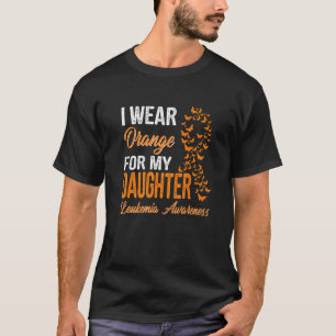 Ik Draag Sinaasappel voor mijn dochterleukemie bew T-shirt