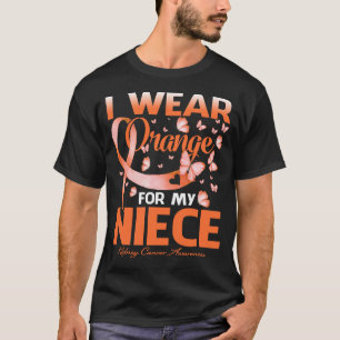 Ik Draag Sinaasappel voor mijn nichtje Nierkanker  T-shirt