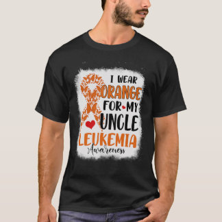 Ik Draag Sinaasappel voor mijn oom Leukemie Awaren T-shirt