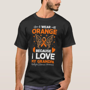 Ik Draag Sinaasappel voor mijn opa mevrouw multipl T-shirt