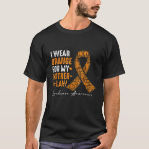 Ik Draag Sinaasappel voor mijn schoonmoeder leukem T-shirt