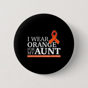 Ik Draag Sinaasappel voor mijn tante zodat we leuk Ronde Button 5,7 Cm