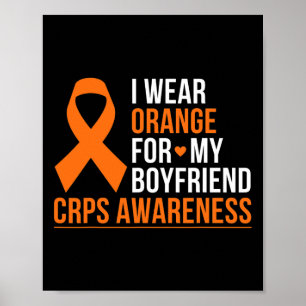 Ik Draag Sinaasappel voor mijn vriend RSD CRPS Awa Poster