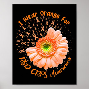 Ik Draag Sinaasappel voor RSD CRPS Awareness Survi Poster