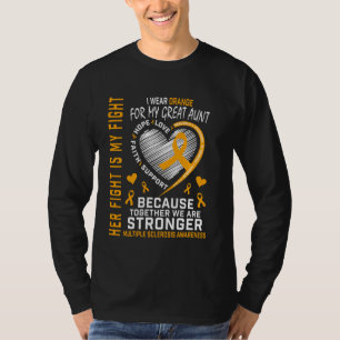 Ik Draag Sinaasappel voor Tante Multiple Sclerose T-shirt
