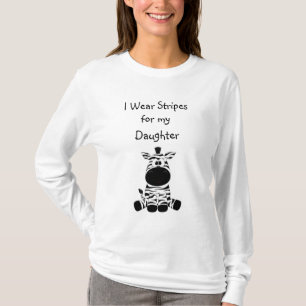 Ik Draag Stripes voor mijn Daughter EDS Awareness  T-shirt