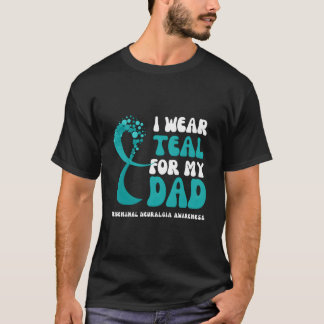 Ik draag Teal voor mijn vader Trigeminal Neuralgia T-shirt