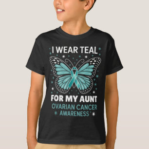 Ik draag Teal voor tante - Eierstokkanker bewustzi T-shirt