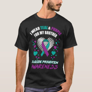 Ik Draag Tealandpurple voor mijn broer Suicide Pre T-shirt