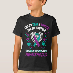Ik Draag Tealandpurple voor mijn broer Suicide Pre T-shirt
