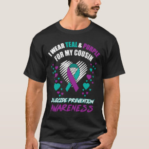 Ik Draag Tealandpurple voor mijn neef Suicide Prev T-shirt