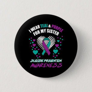 Ik Draag Tealandpurple voor mijn zus Suicide Preve Ronde Button 5,7 Cm