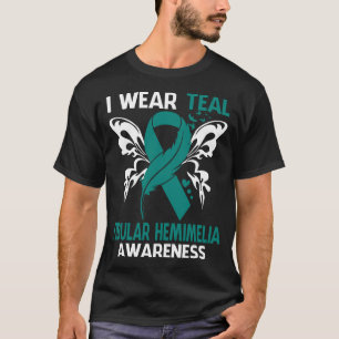 Ik draag turkoois voor FIBULAIRE HEMIMELIE bewustz T-shirt