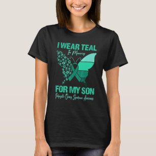 Ik draag turkoois voor het polycysteus ovariumsynd t-shirt