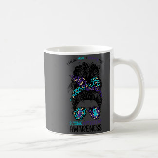 Ik draag turquoise & paars voor het voorkomen van  koffiemok
