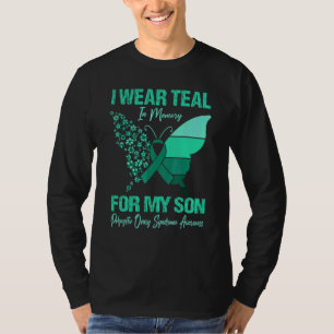 Ik draag turquoise voor het polycysteus ovariumsyn t-shirt