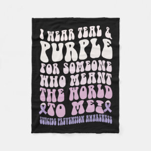 Ik Draag voor iemand die wereld voor me betekende  Fleece Deken