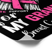 Ik Draag voor mijn oma hart borstkanker bewust Poster (Hoek)